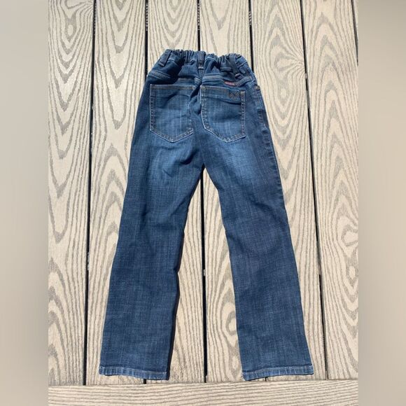 Boys Wrangler dark blue bootcut size 8 regular pull on jeans - Picture 5 of 9